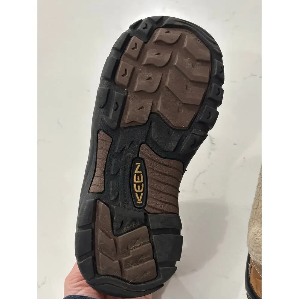 KEEN size 5Y Kootenay waterproof winter boots tan leather gorpcore outdoors - Picture 7 of 9
